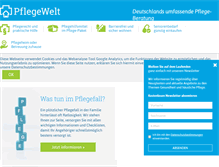 Tablet Screenshot of pflegewelt.de